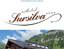 Tablet Screenshot of hotel-sursilva.at